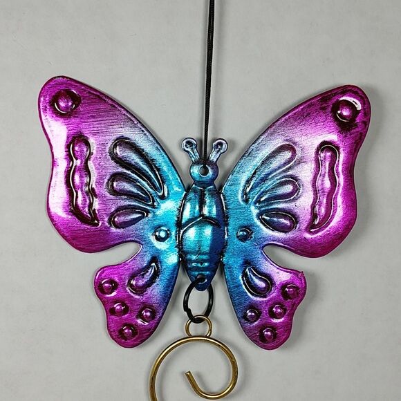 Trueliving Indoor Outdoor Garden Hanging Wall Decor Multicolor Butterfly Flower - Picture 3 of 7